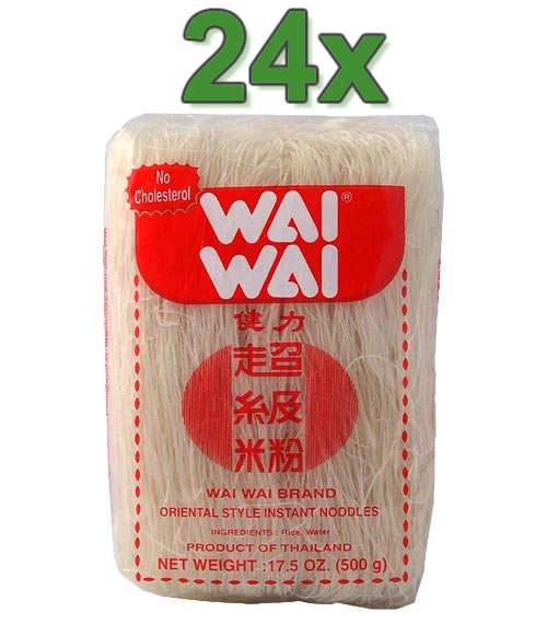 Spaghetti di riso - Wai wai. 24x 500 gr.